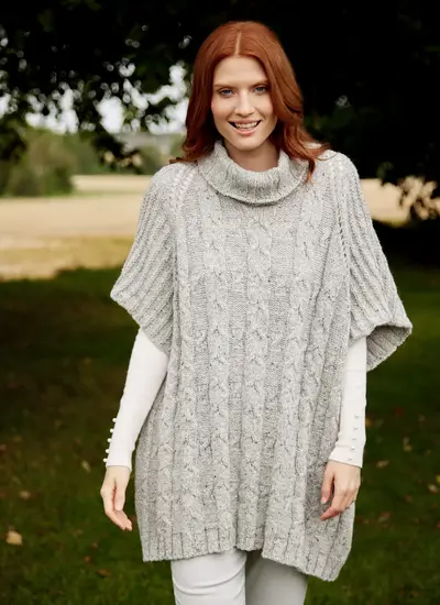 Alpaca Cable Poncho